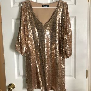 Lulus Gold Dress